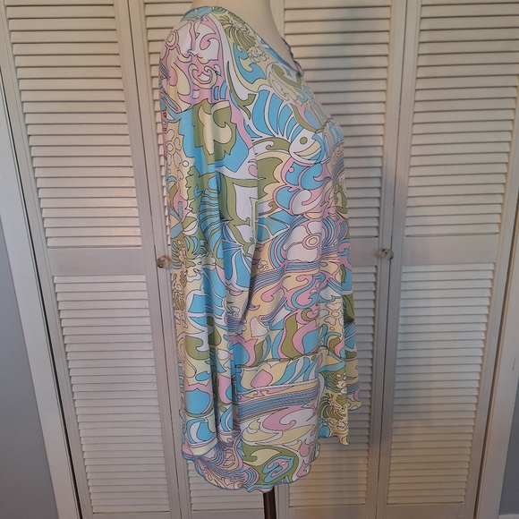 Style Rite Of CA Retro Style Top Blouse XL *D1 - Picture 2 of 5